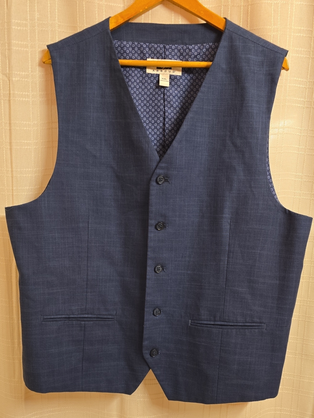 TWO XXL Joseph Abboud Big & Tall Vests Joseph Abboud Vest Men's Navy Grey